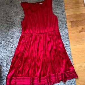 Once worn red silky dress